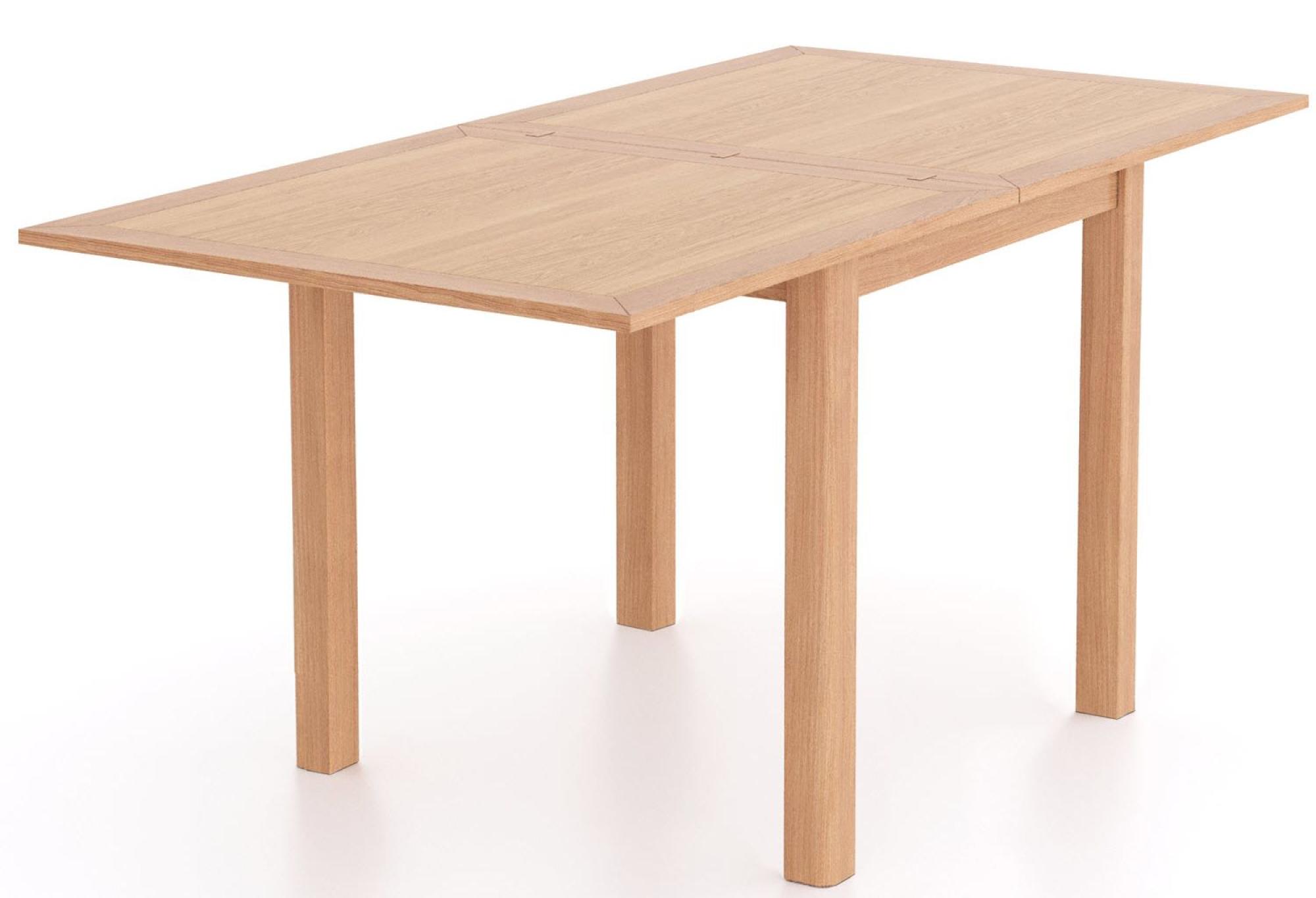 Product photograph of Arden Oak Square Flip Top 2-6 Seater Extending Dining Table from Choice Furniture Superstore.